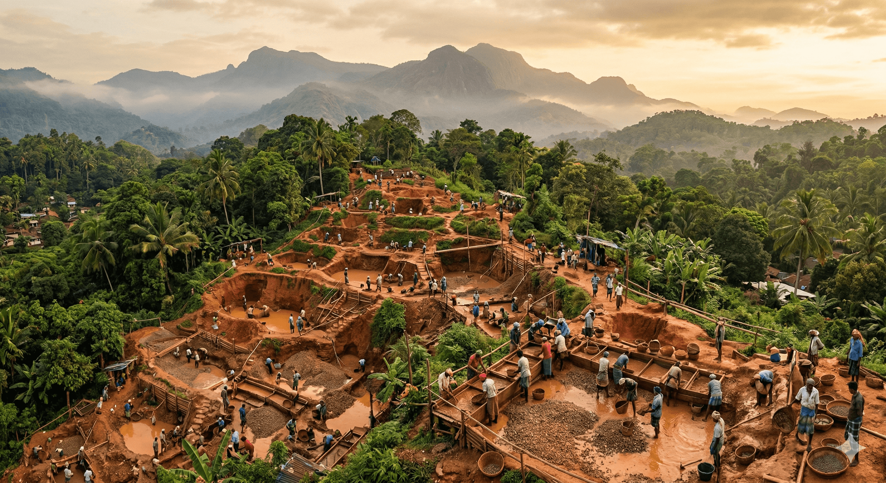 Sri Lanka gem fields — origin of Crestonne gemstones