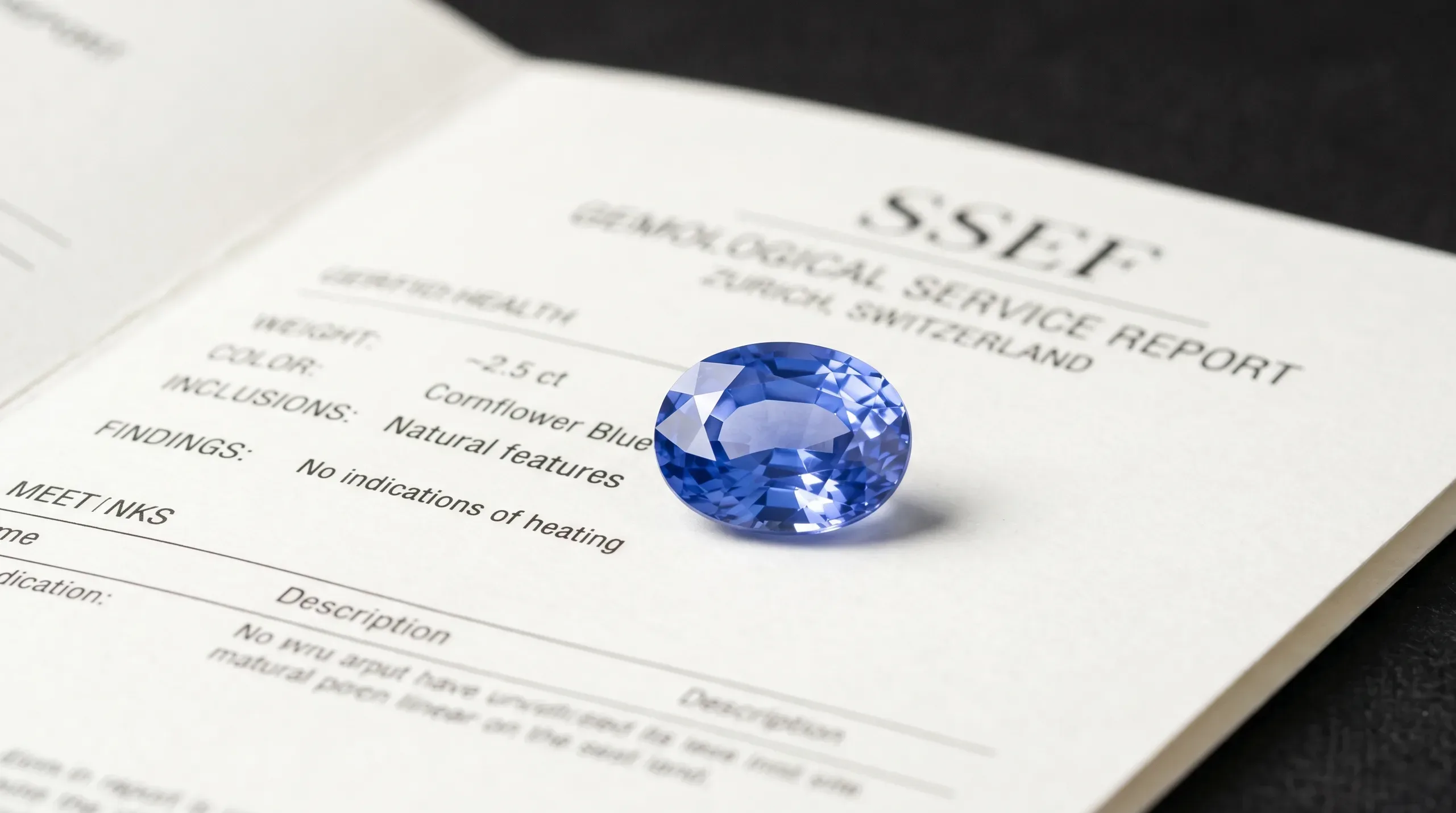 The Velantine — 5.44ct Cornflower Blue Blue Sapphire