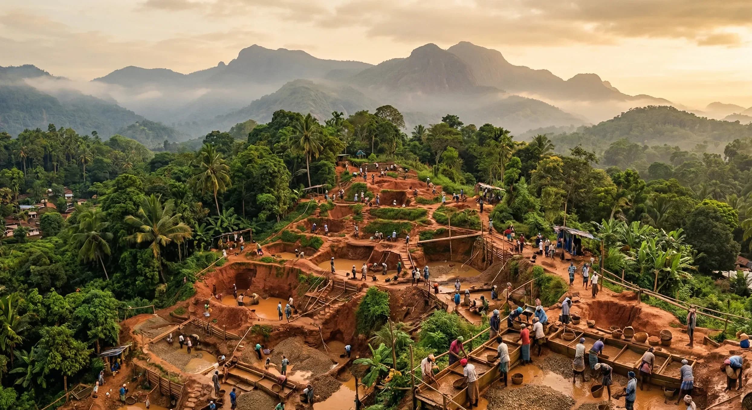 Sri Lanka gem fields — origin of Crestonne gemstones