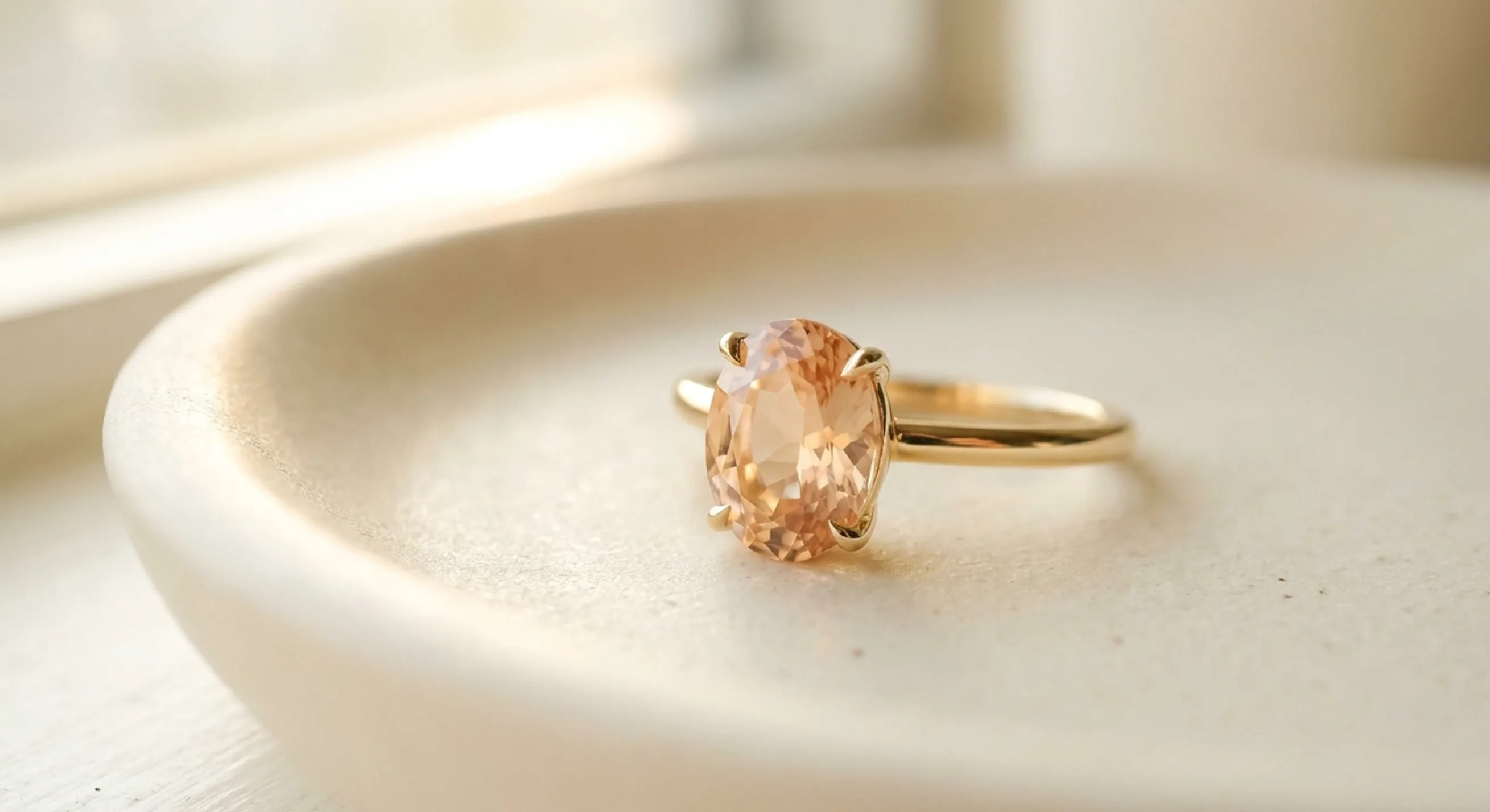 Peach Sapphire Engagement Rings: A Buyer's Guide